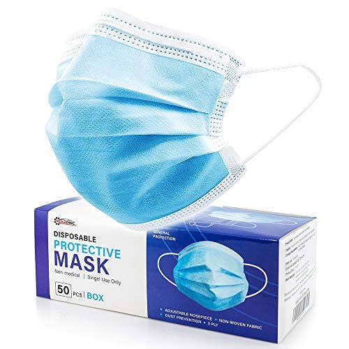 IPACKNOW INC - Wholesale Protective Face Mask/Shield - Disposable Face Masks - 50 PCS0