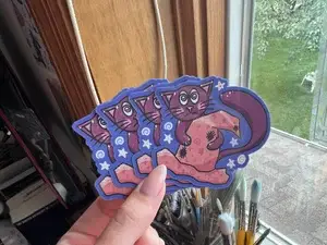 Amanda Eiden - Vente Autocollant - Magical Cat - Sticker en vinyle3