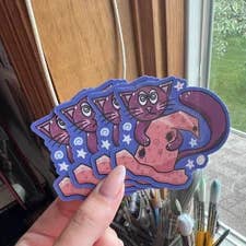 Amanda Eiden - Wholesale Sticker - Magical Cat - Vinyl Sticker3