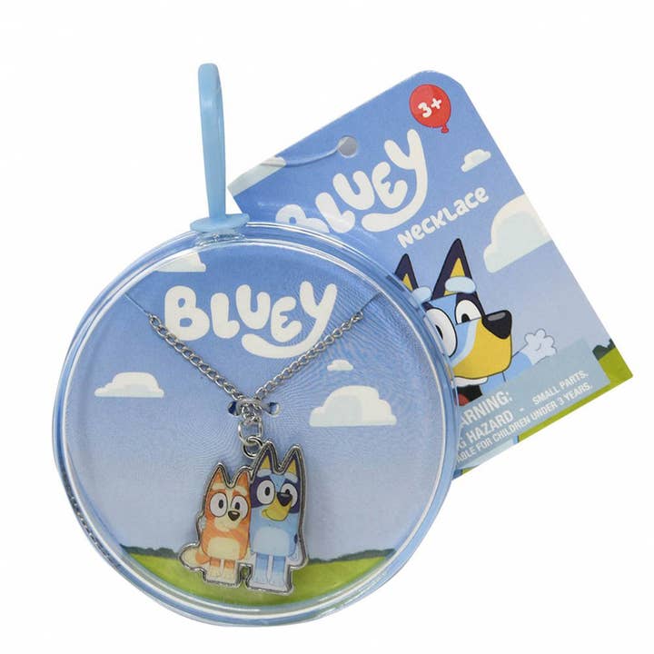 Bluey Metal Necklace in Round Box for wholesale by Deluxe Import Trading