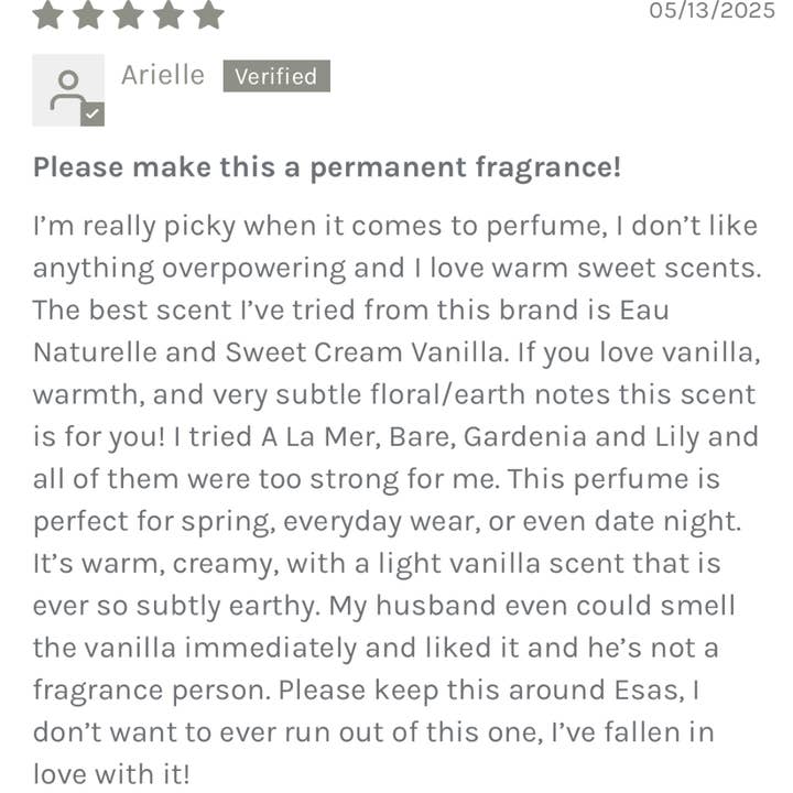 ESAS - Wholesale Perfume/Eau de Toilette - Iris Milk Organic Eau de Parfum– Velvety Iris & Vanilla Musk4