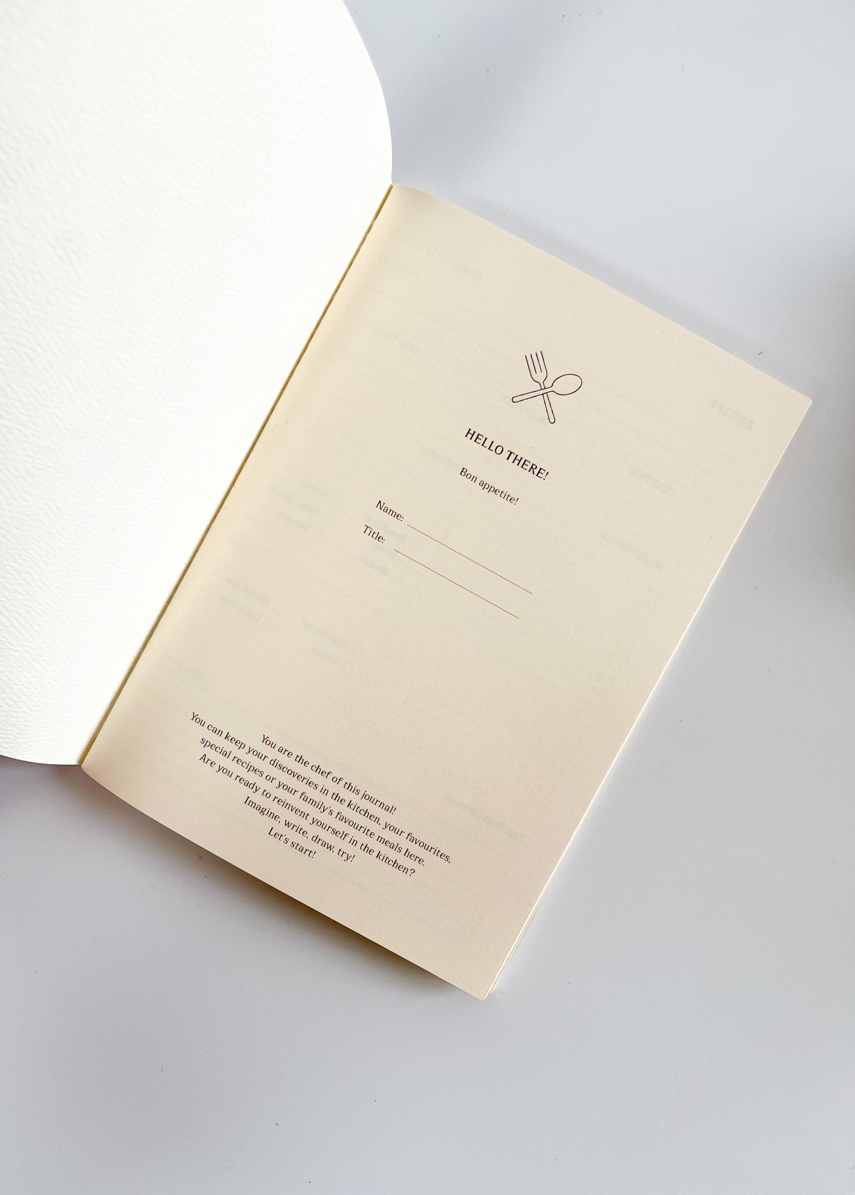 Fin Studio - Wholesale Journal/Diary - Recipes Journal, Notebook / Freshly5