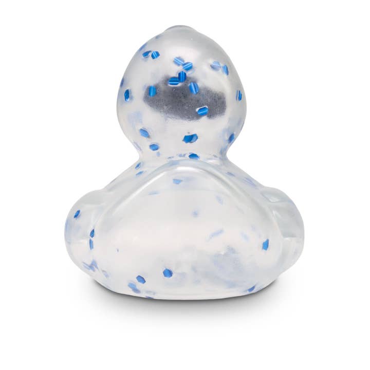 ROEMER WELLNESS - Wholesale Beach/Pool Toy - Kids & Baby - Advertising Duck Bibi Blue Glitter, approx. 8 cm3