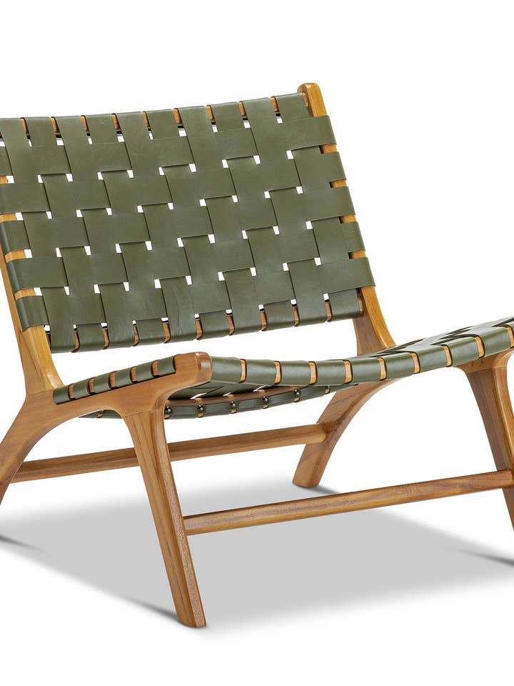 Wood chair And Braided Leather from Morocco Armchair In Wood for wholesale by Mikwi