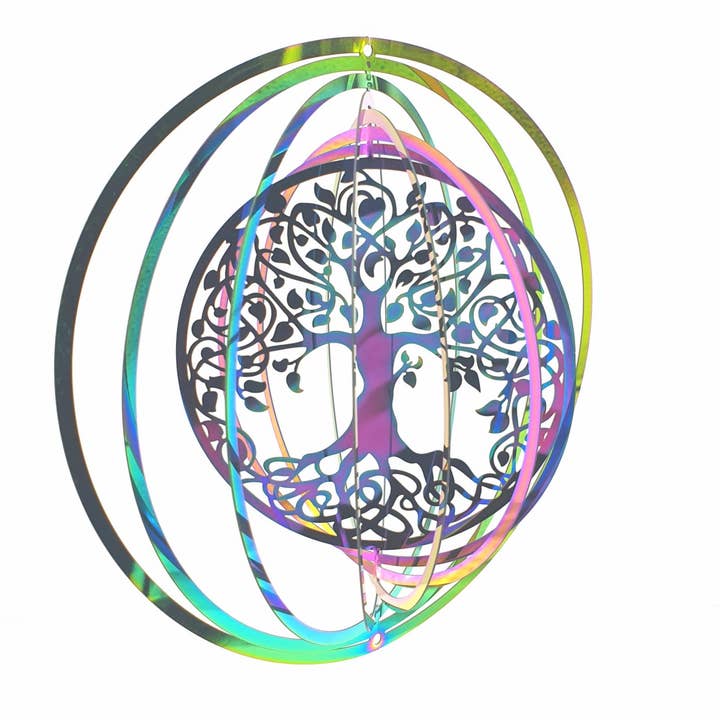 Móvil Árbol de la Vida en colores del arcoíris - Su puerta hacia la armonía y la belleza para venta al por mayor de Kl-u-Ra Magie des Lebens