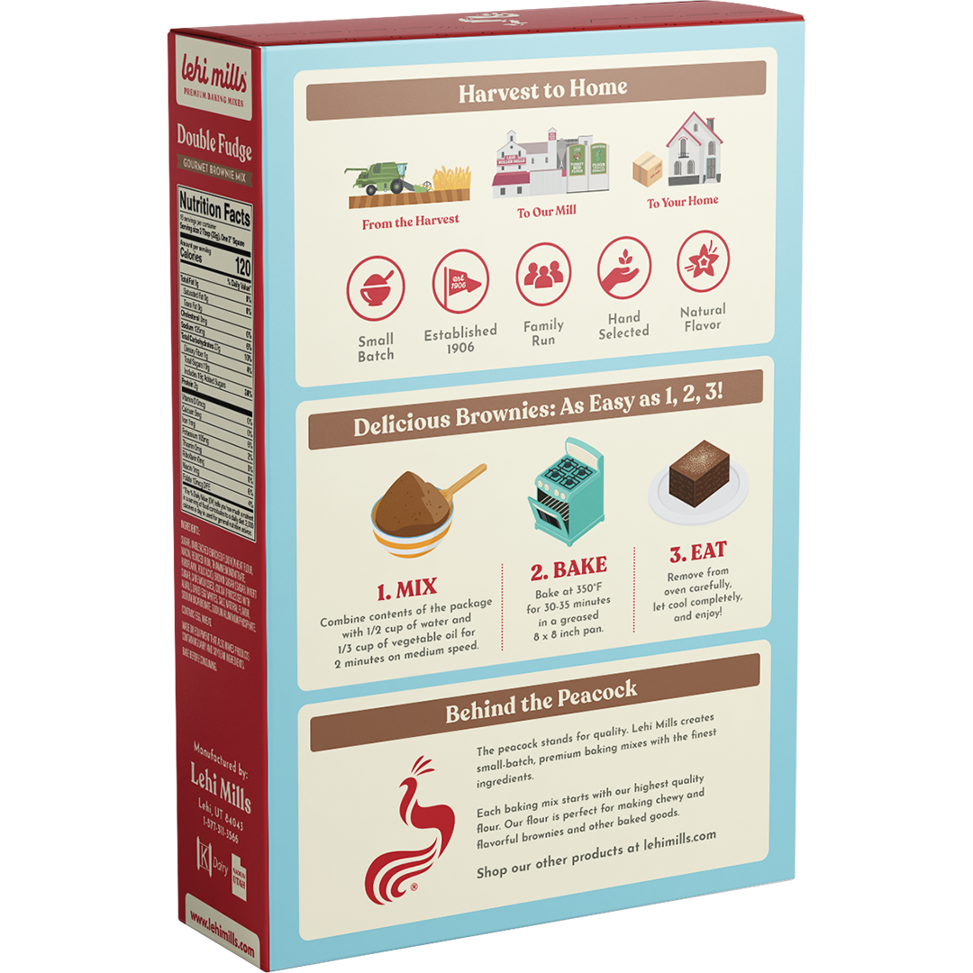 Lehi Mills - Wholesale Brownie Mix - Double Fudge Brownie2