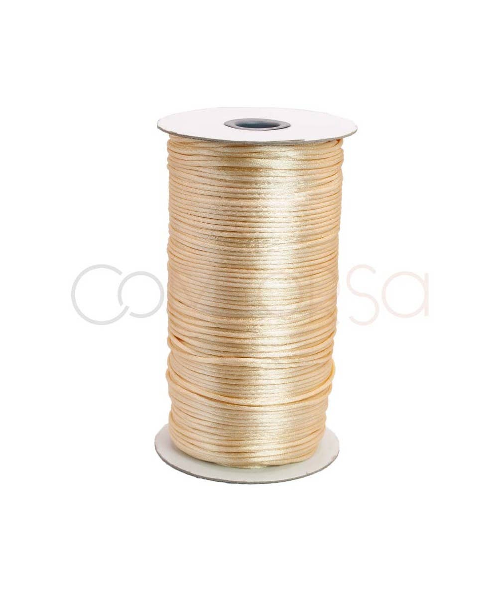 COM FORSA SL - Wholesale Craft Supplies - Cream Coloured Satin Cord 2Mm1