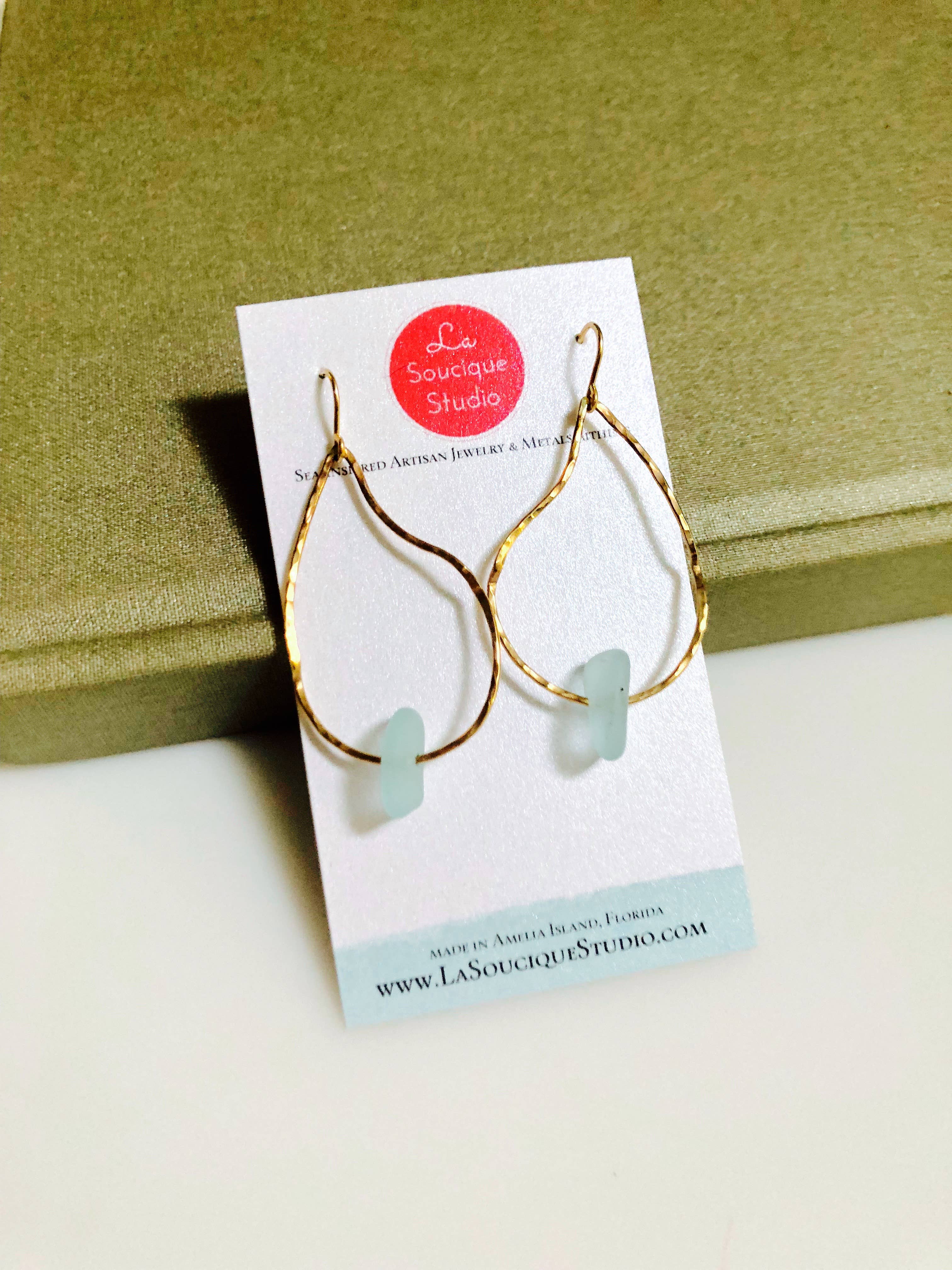 La Soucique Studio Metalsmithing - Wholesale Dangle Earrings - Perelle Sea Belle Earrings4