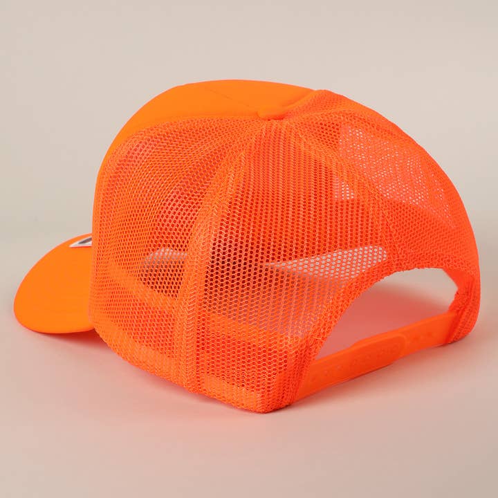 Fashion City - Wholesale Trucker Hat - Unisex - FLORIDA Text Printed Mesh Back Foam Trucker Hat10