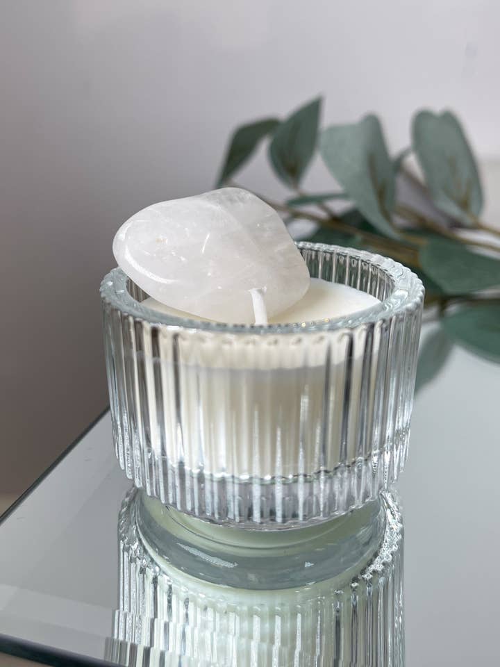 KLAR KVARTS | Burred värmeljus för wholesale av Chill Flame Candle Studio