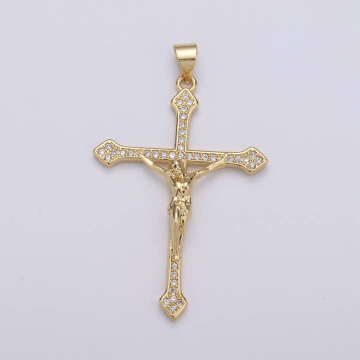 Colgantes de Crucifijo de Cruz Rellenos de Oro I-879 para venta al por mayor de Aim Eternal