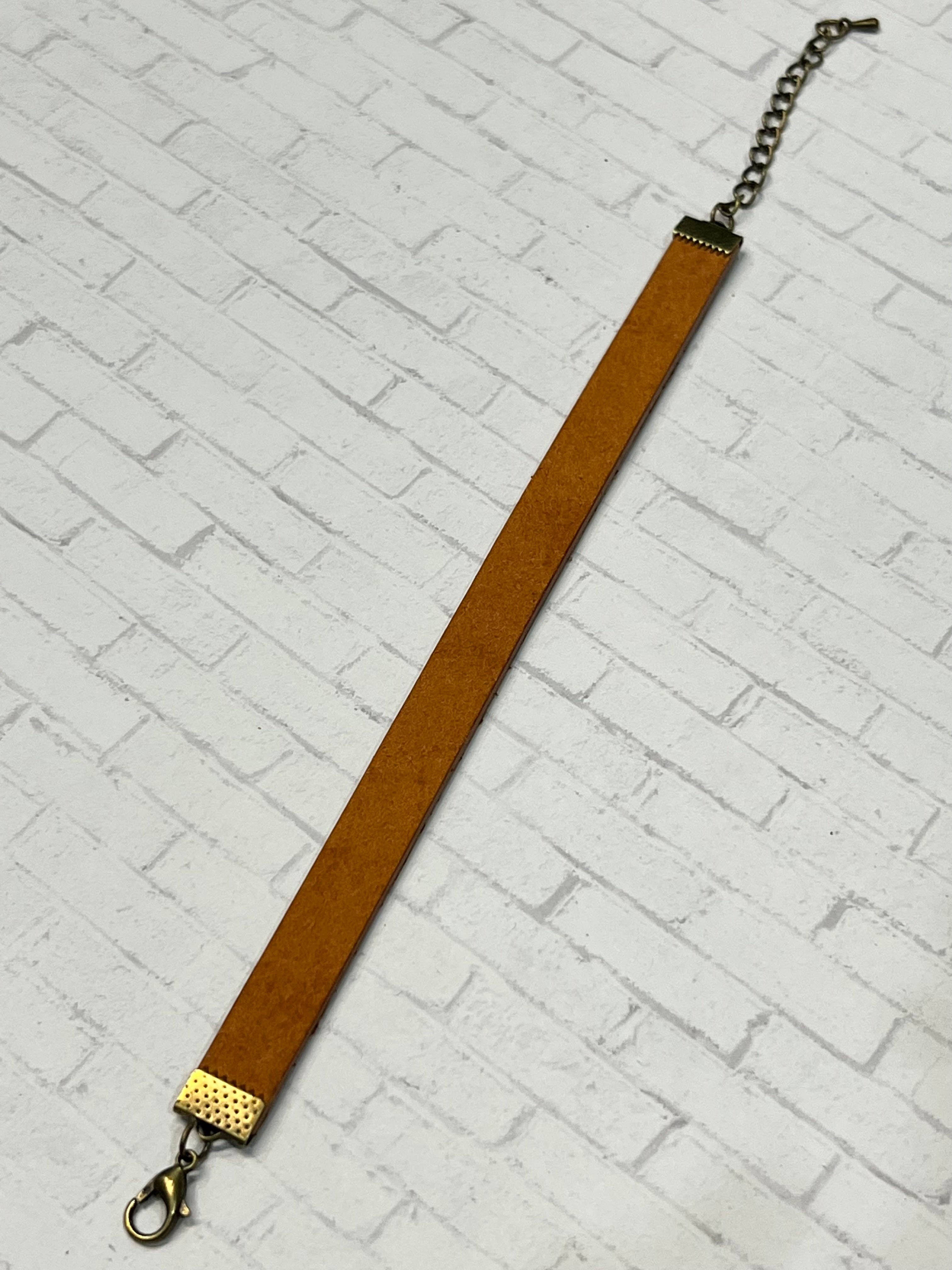 KW Custom Creations - Wholesale Woven/Braided Bracelet - Genuine Vegetable Tanned Leather Bracelet w/buckle3