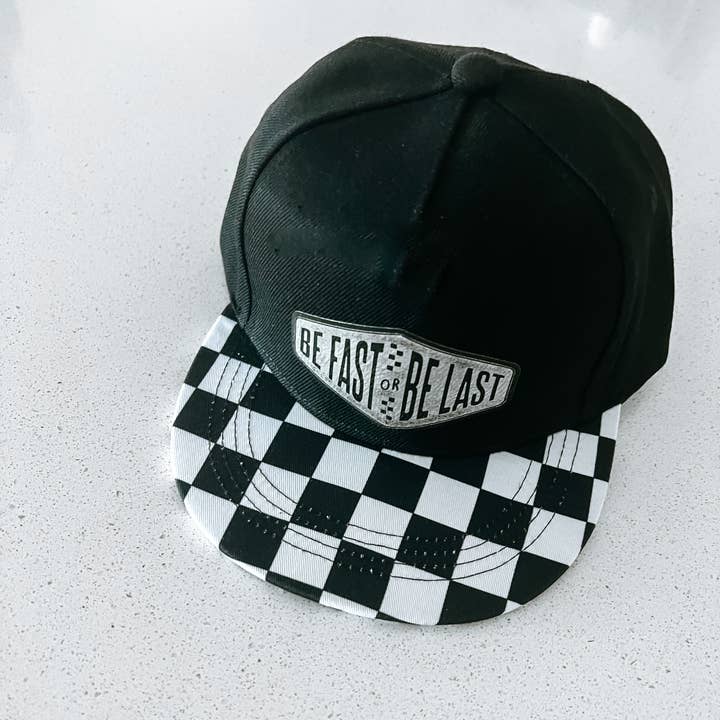 Raised Rad Co - Wholesale Kids Hat - Kids - Be Fast or Be Last Checkered Hat1