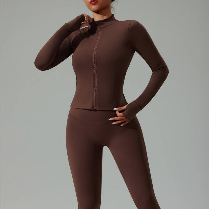 Sodalemon - Wholesale Activewear set – Women′s - 3-Piece Set Jacket Sports Bra Leggings15