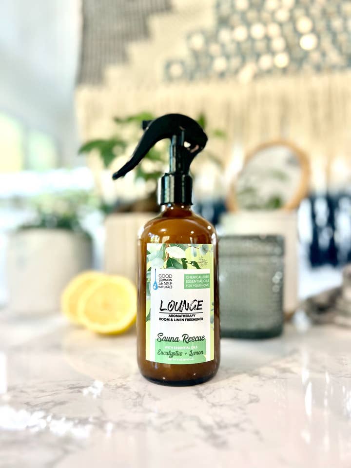 Lounge Sauna Rescue, Room, Linge de maison et Spray pour la vente par GOOD COMMON SENSE NATURALS