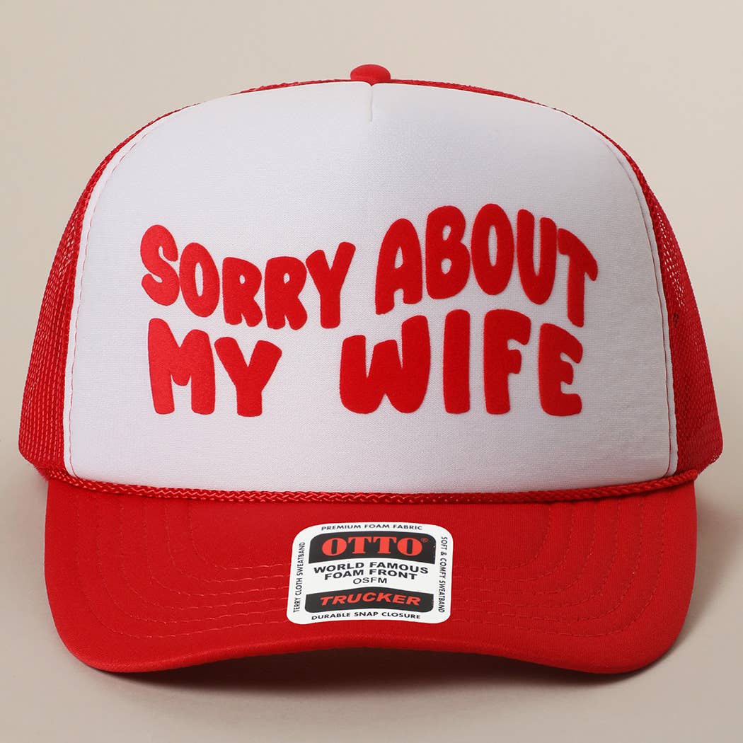 Fashion City – wholesale Truckerkeps – Unisex – Förlåt för min fru&man meshkeps16
