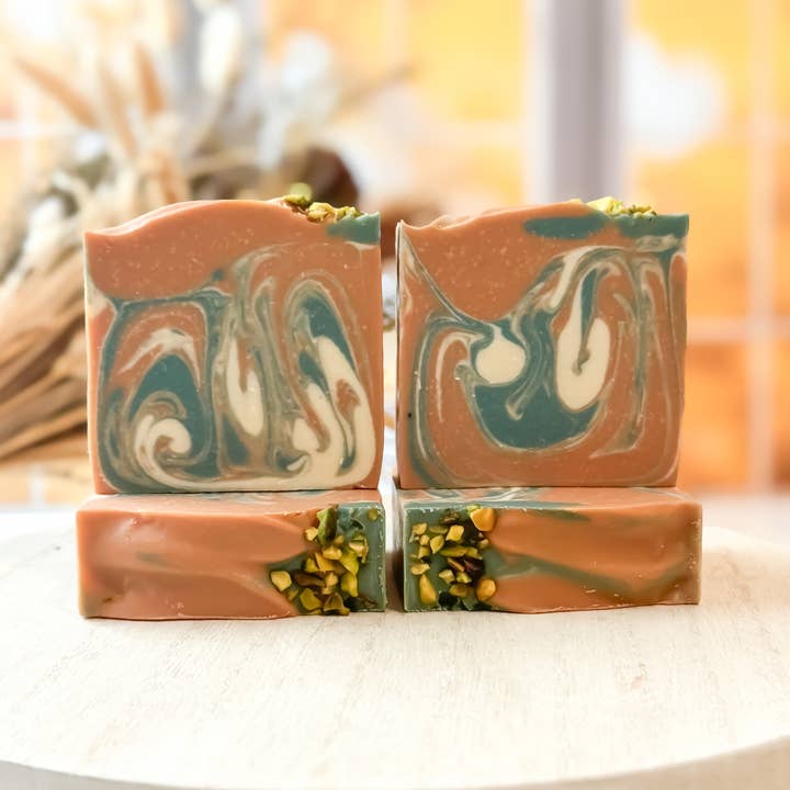 Spirit Glow Home & Body Essentials - Wholesale Bar Soap - *NEW* Pistachio Baklava - Handcrafted Artisan Soap Bar  2