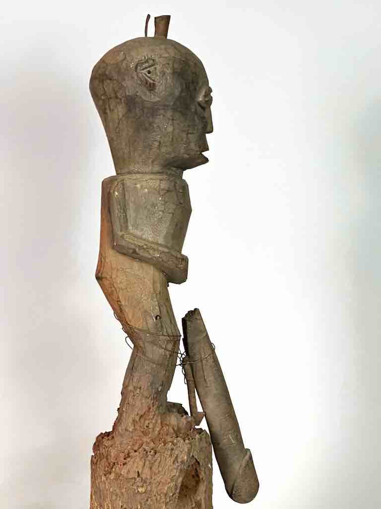 The Niger Bend - Venta al por mayor Escultura - Estatua de fetiche de fertilidad del pene articulado masculino con fuente vintage |21