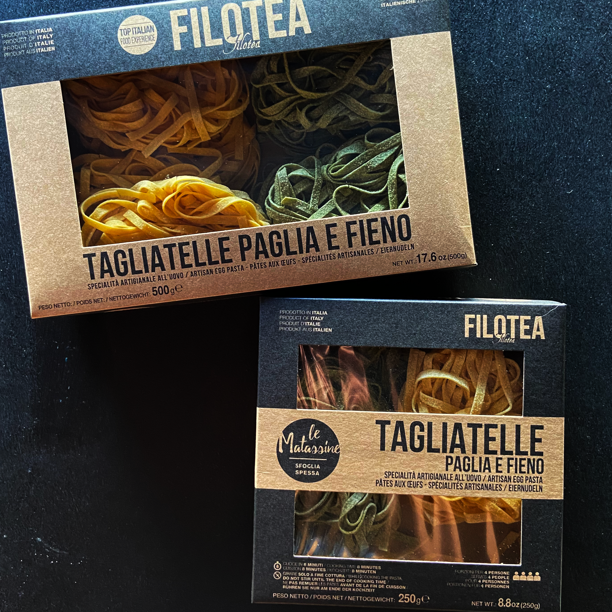 Filotea - Vendita all'ingrosso Pasta - Filotea • Tagliatelle Paglia e Fieno a Nido, Pasta all’Uovo Artigianale 500 g1