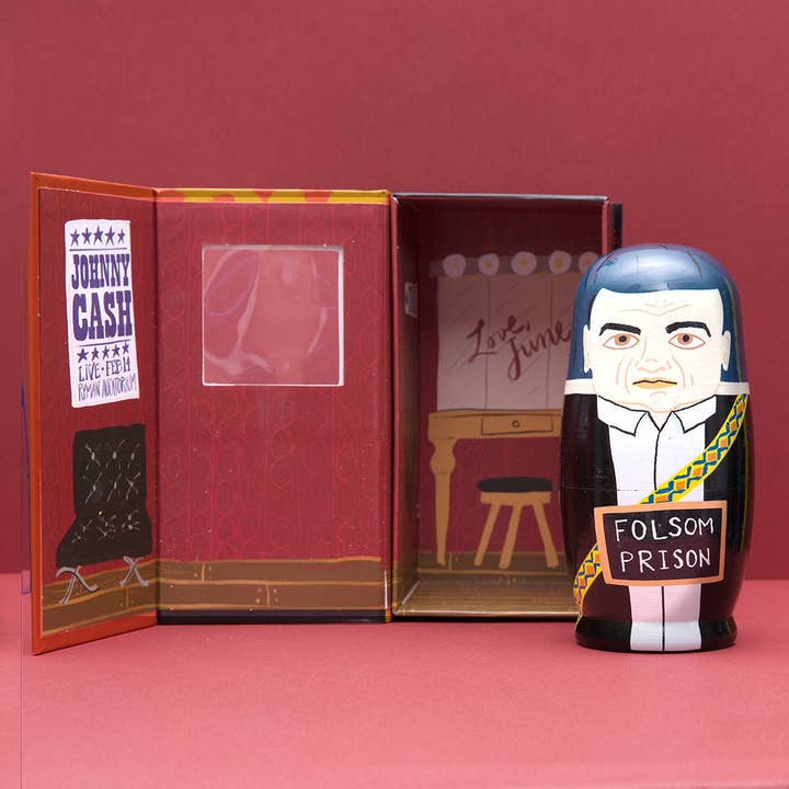 Larney + Babs - Wholesale Decorative Tabletop Object - Men of Country Wooden Nesting Doll Set