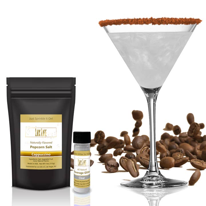 Lux Life Natural Edible Glitter With Rimming Salt for wholesale by Lux Life