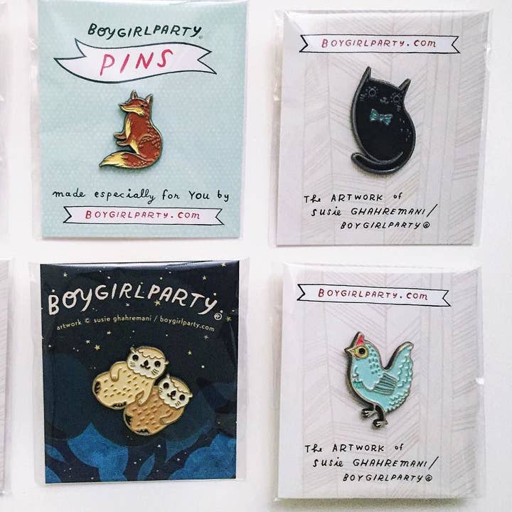 Boygirlparty - Wholesale Lapel Pin/Button - Cute Goat Pin — Goats Art Gifts — Mountain Goat Enamel Pin6