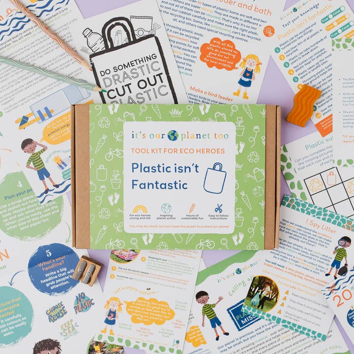 CHILDREN'S ECO ACTIVITY BOX - Plastic isn't fantastic for wholesale by It’s Our Planet Too