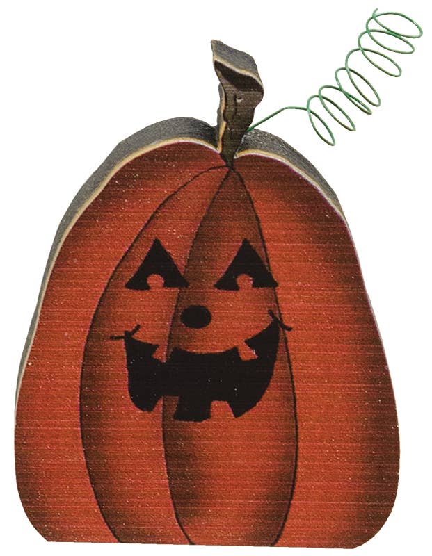 The Hearthside Collection - Wholesale Decorative Tabletop Object - Jack-O-Lantern Sitter, 2 Assorted2