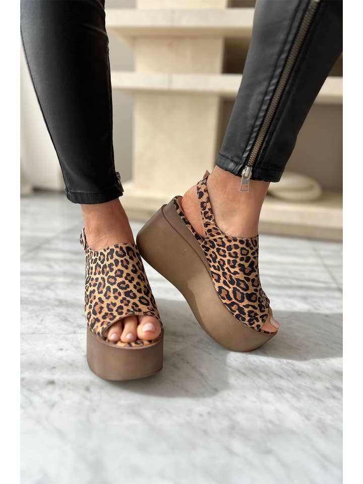 PMK SHOES - Wholesale Sandals – Women's - Akame - Print - Handmade Cow Leather Sandals1