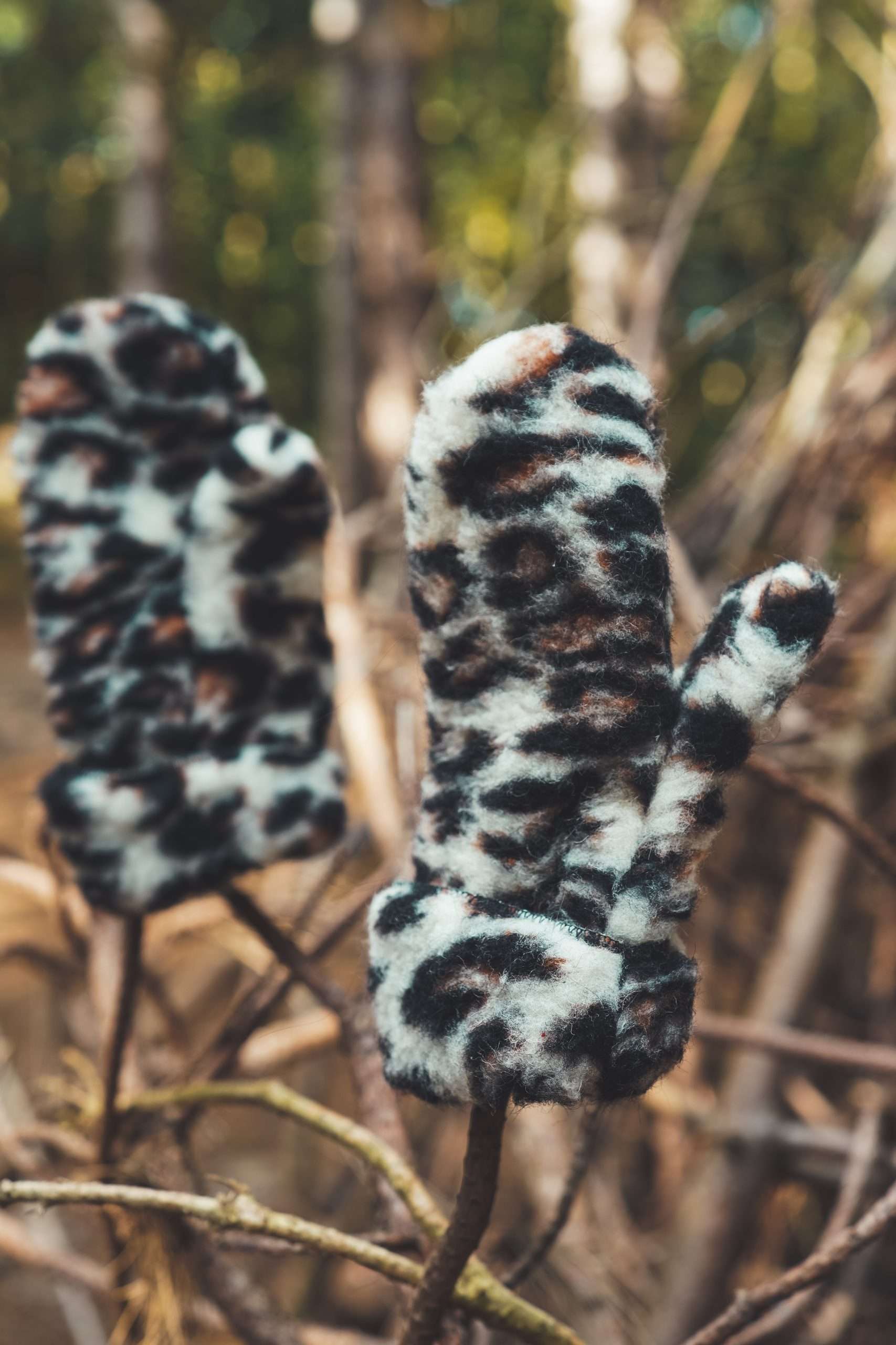 We Are Wovens - Wholesale Gloves - Women's - Wollen Wanten - Leopard0