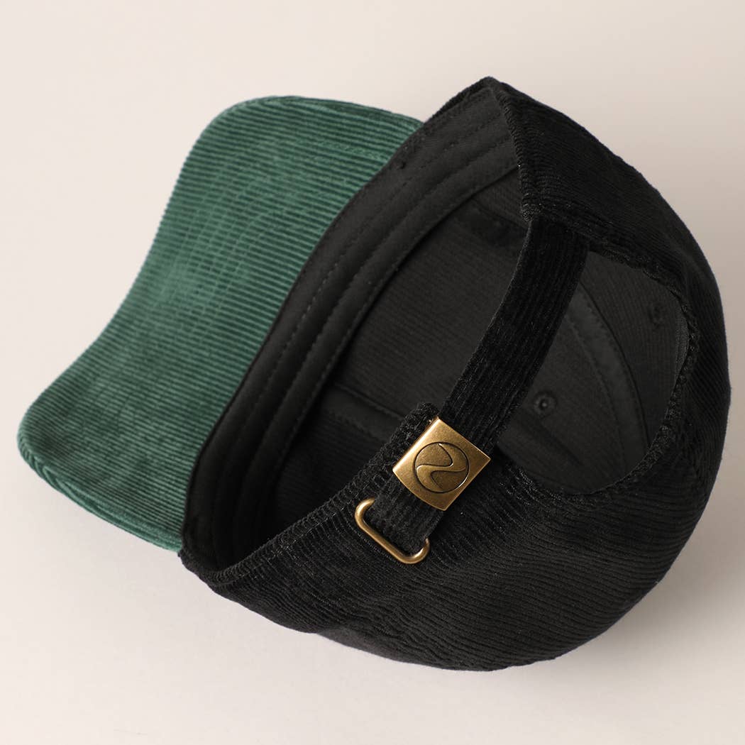 Fashion City - Wholesale Baseball Cap - Unisex - Corduroy Two-Tone Adjustable Baseball Cap28