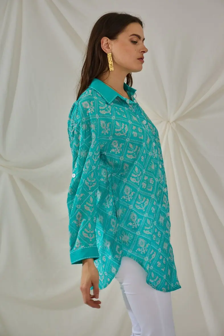   Long-sleeve cotton shirt with patterns - Orice for wholesale on Faire3