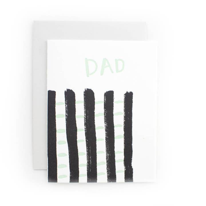 Dad Card - Plaid Mint for wholesale by Tack and Ward