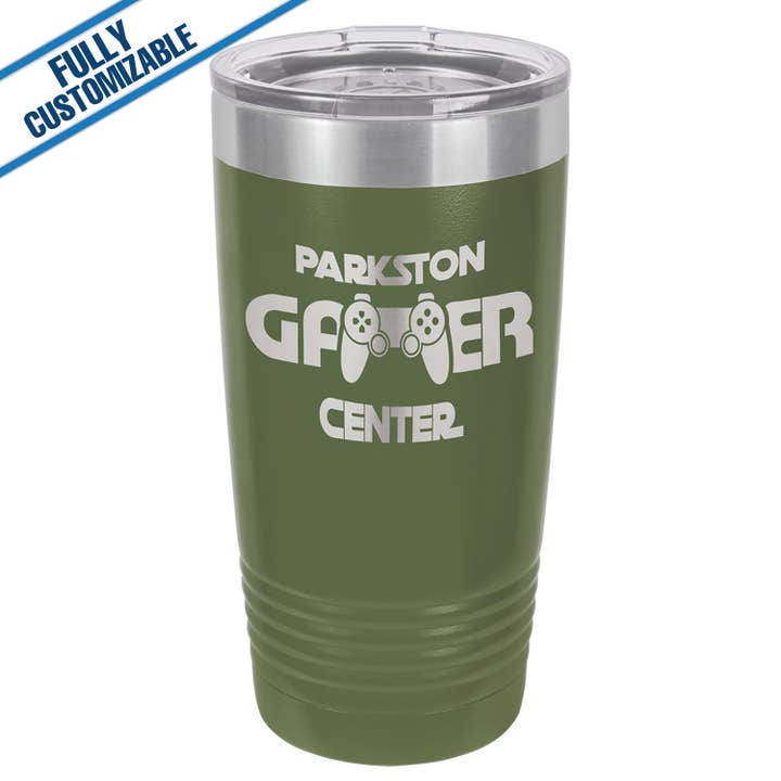 GiftWorksPlus - Wholesale Insulated Mug/Tumbler - 20oz. Engraved Tumbler with Flip Lid - Fully Customizable18
