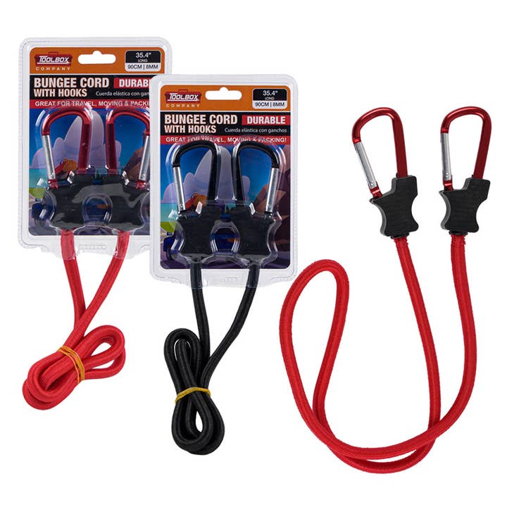 Corda Elástica com Ganchos 35,4'' Durável Cores Sortidas por atacado de Deluxe Import Trading