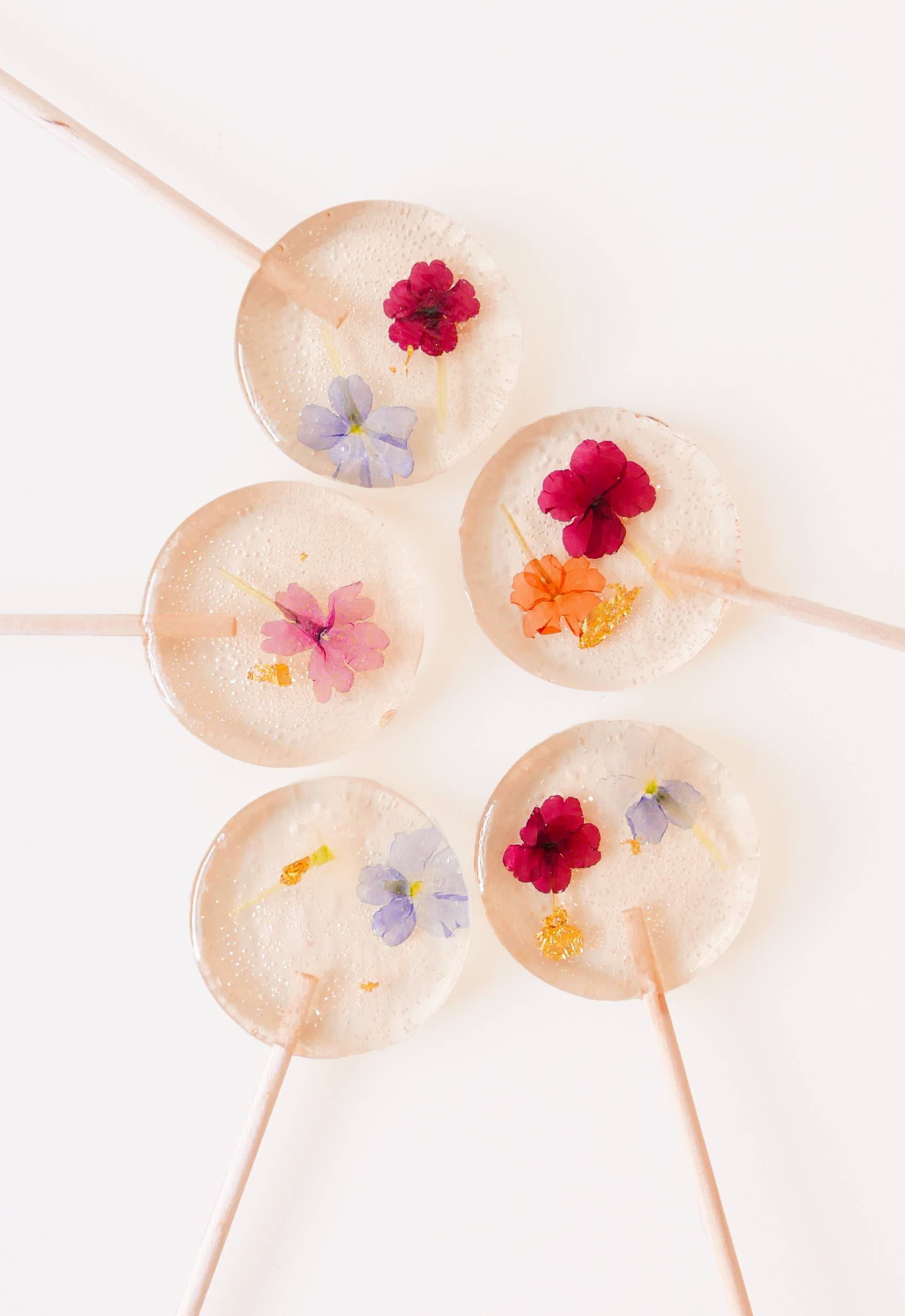 Hard Nectar – wholesale Lollipop – Champagne Flower Lollipops - Pack of 50 - Vegan, Gluten Free7