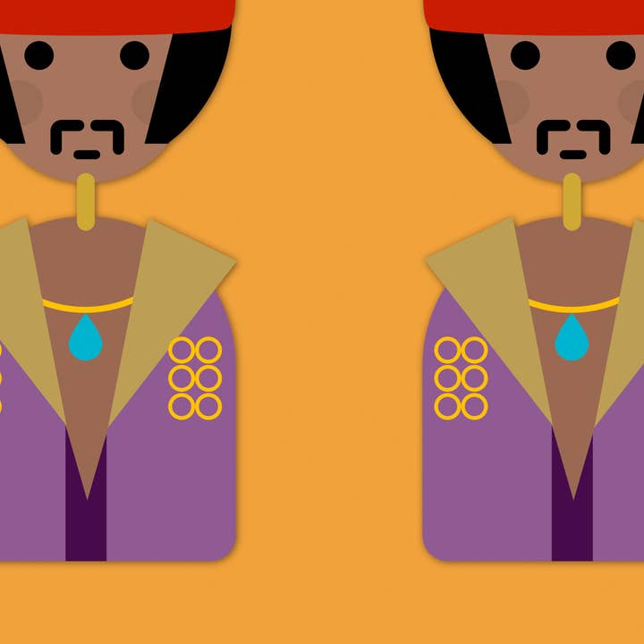 Little Icons Jimi Hendrix inspired - wooden dangle earrings for wholesale by Hey There Munchquin