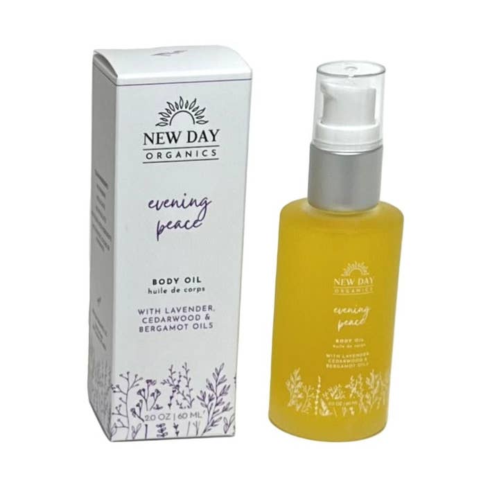 Huile Corporelle Paix du Soir pour la vente par New Day Organics LLC