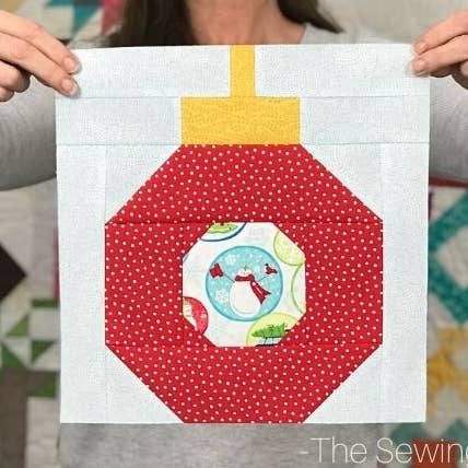 Ornament Quilt Block Pattern | 6 Pack for wholesale by The Sewing Loft
