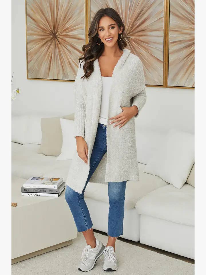 MILIO MILANO - Wholesale Cardigan - Women's - BOUCLE KNIT LONG CARDIGAN (800940-72607-S/M-M/L)6