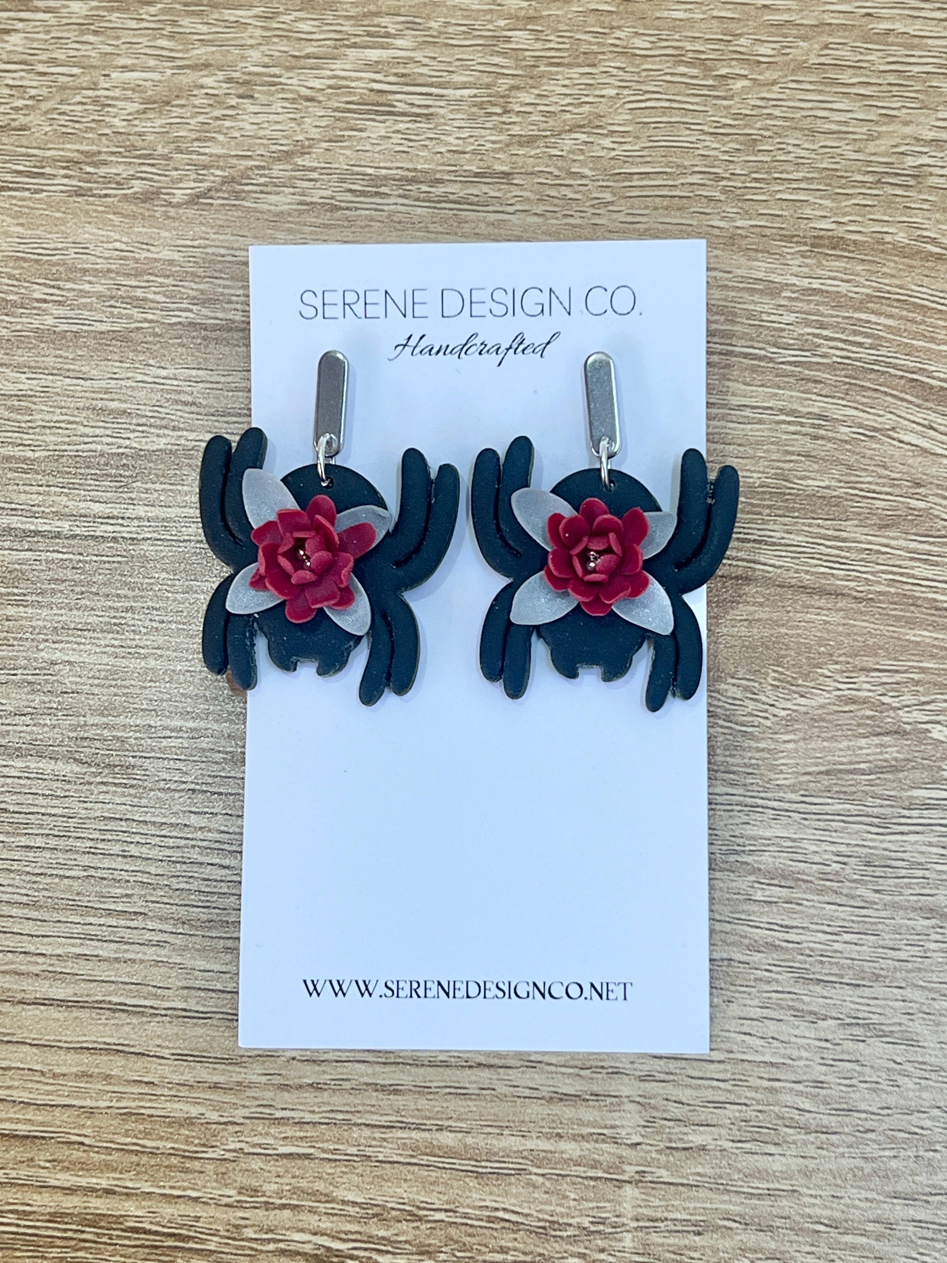 Serene Design Co. - Wholesale Dangle Earrings - Floral Spider Earrings1