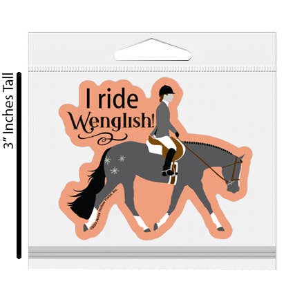 Horse Hollow Press - Wholesale Sticker - 3" Tumbler Horse Sticker / West Quarter QH / WATERPROOF