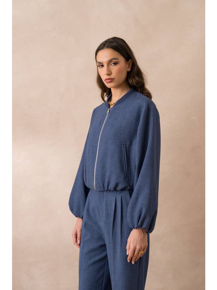 Attentif Paris - Vendita all'ingrosso Bomber - Donna - Bomber corto Aura con collo classico8