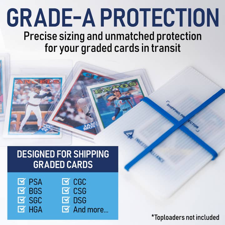 Invested Alliance LLC - Wholesale Playing Cards - Trading Card Shipping Protector 4x6 - 20 Pack