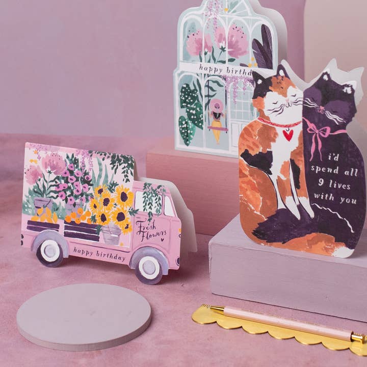 Sister Paper Co. - Wholesale Birthday Card - Flower Truck Birthday Card | Female Birthday Card | Floral8