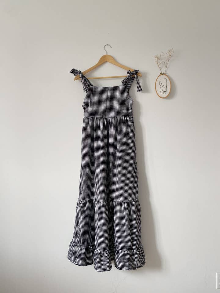 Rubis Pastel - Wholesale Dress - Women's - Sofia black and white gingham dress