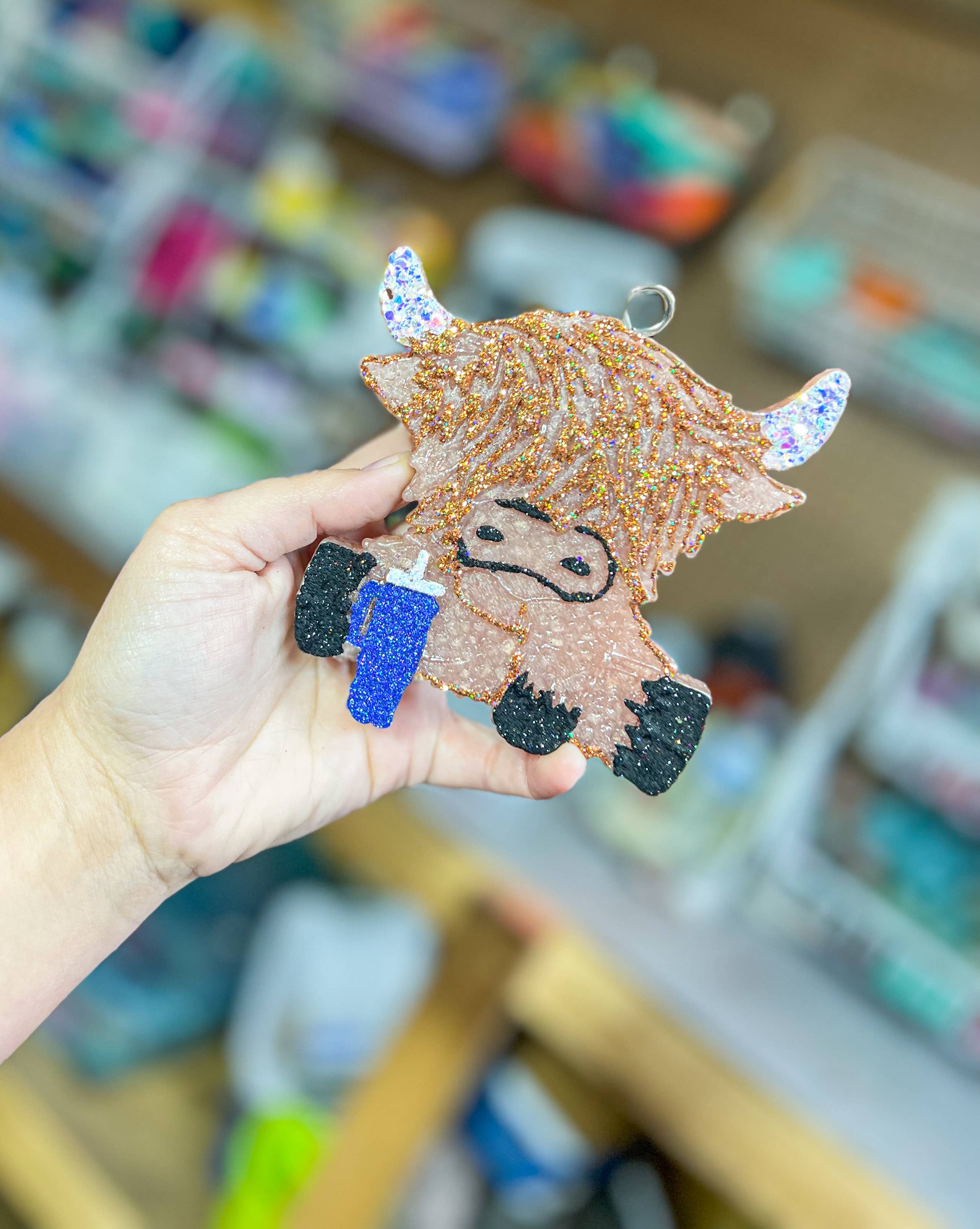 Mama & Me Freshies - Wholesale Car Freshener - Women's - Highland Cow w/ Cup1