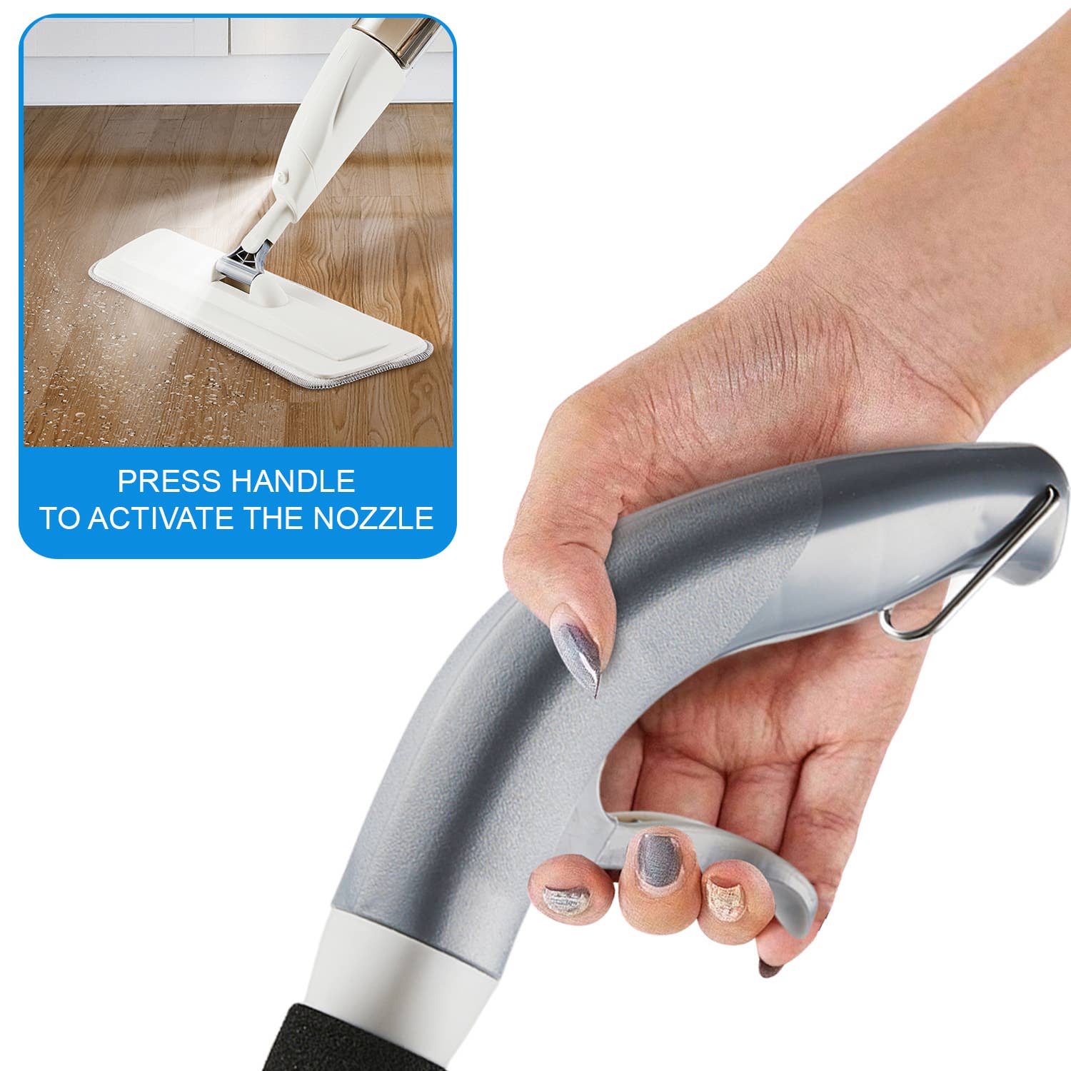 Daniel James – wholesale Mop – Grey & White Spray Mop Cleaning Kit.4