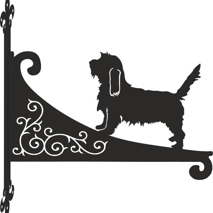 Staffa per appendere Basset Griffon Vandeen Scroll per la vendita all'ingrosso da parte di Steel Images