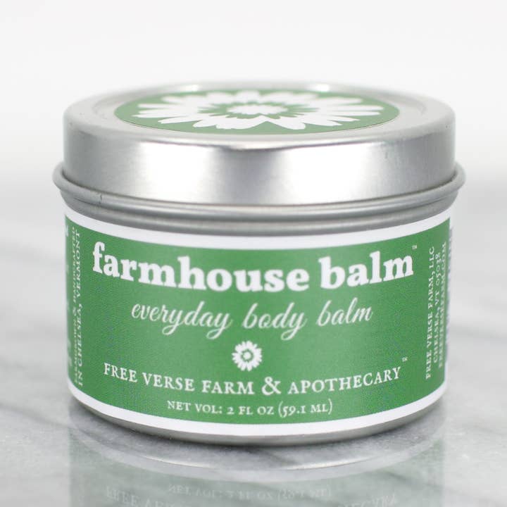 Farmhouse Balm (Herbal Healing Moisturizing Skincare Balm) for wholesale by Free Verse Farm & Apothecary